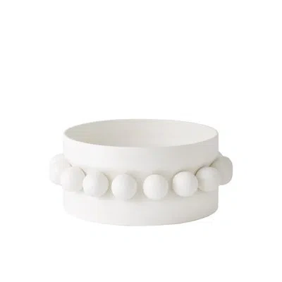 Global Views Hera Bowl In Matte White