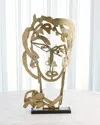 Global Views Hero Sculpture In Gold