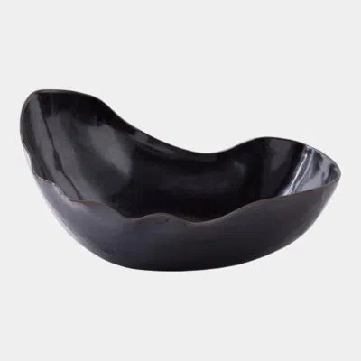 Global Views Horn Bowl-dark 11"h X 16"w X 22"d Decorative Bowl In Gold