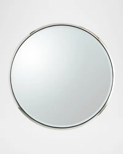 Global Views Hudson Large Wall Mirror In Silver