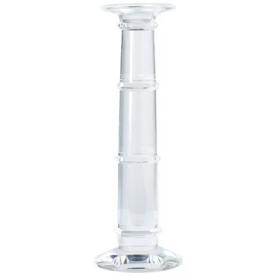 Global Views Ice Tapered Clear 19 1/2"h Crystal Pillar Candle Holder
