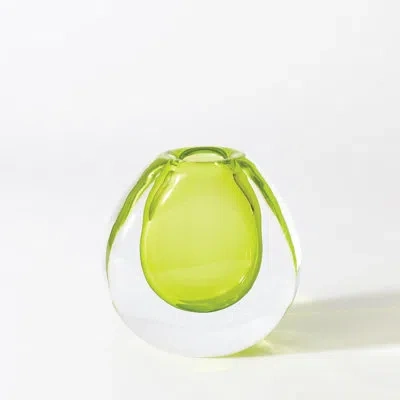Global Views Ice Vase-limeade-sm