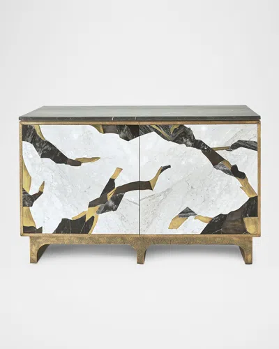 Global Views Inlay Chest In White