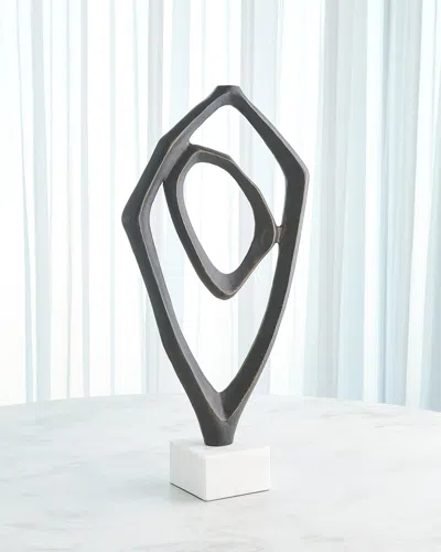 Global Views Interlude Sculpture In Black