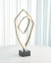 Global Views Interlude Sculpture In Silver