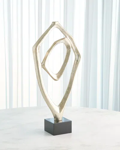 Global Views Interlude Sculpture In Silver