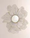 Global Views Iron Poppy Mirror In Gold