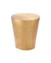 Global Views Izmir Hammered Side Table In Gold