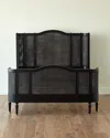 Global Views Josephine King Bed, Black In Black