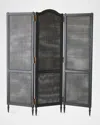 Global Views Josephine Privacy Screen, Black In Black