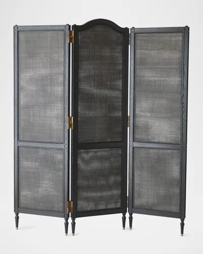 Global Views Josephine Privacy Screen, Black
