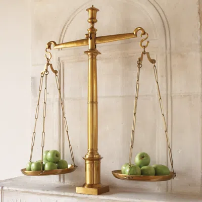 Global Views Justinian Gold Brass Library Scale
