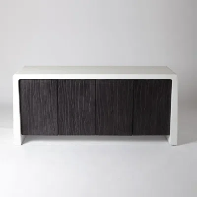 Global Views Karl Cabinet In Black;white