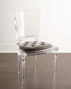 Global Views Katherine Acrylic Side Chair In Acrylic / Clear