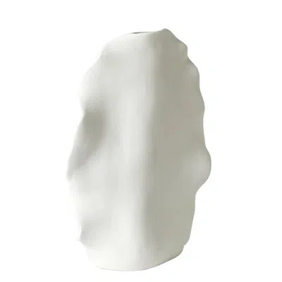 Global Views Kelp Vase-matte White-tall