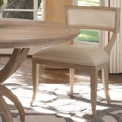 Global Views Klismos Chair In Beige