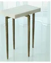 Global Views Laforge Accent Table In White