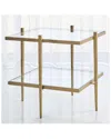 Global Views Laforge End Table In Gold