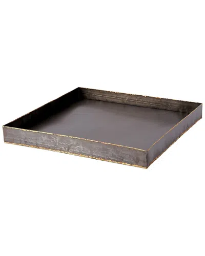 Global Views Laforge Ottoman Tray In Grey