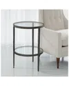 Global Views Laforge Two-tier Side Table In Black