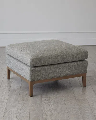 Global Views Laguna Ottoman In Gray