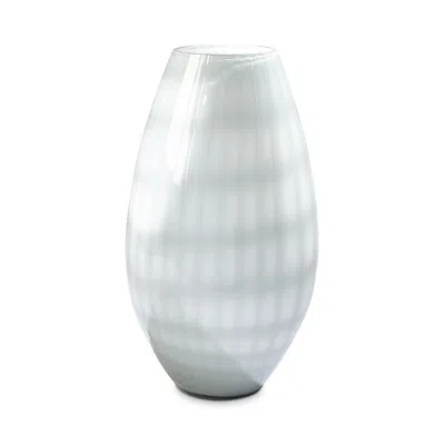 Global Views Large Cased Glass Grid Vase