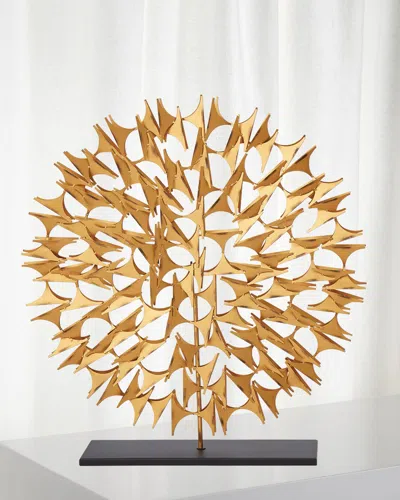 Global Views Large Cosmos Sculpture In Gold