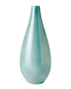 Global Views Medium Feathered Vase In Blue