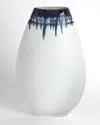 Global Views Large Glass Drip Vase