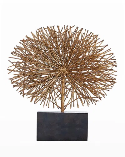 Global Views Large Gold Leaf Tumble Weed Sculpture