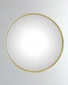 Global Views Large Hoop Convex Mirror In Gold