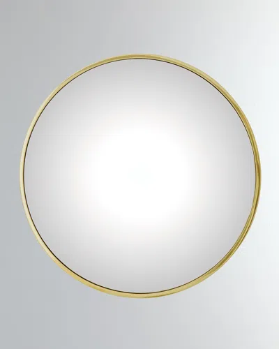 Global Views Large Hoop Convex Mirror In Gold
