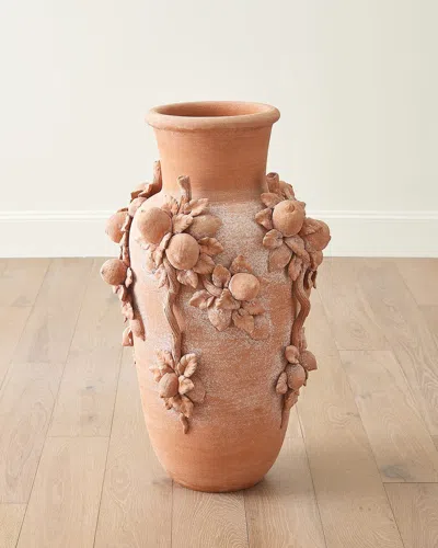Global Views Large Lemon Urn In Rust