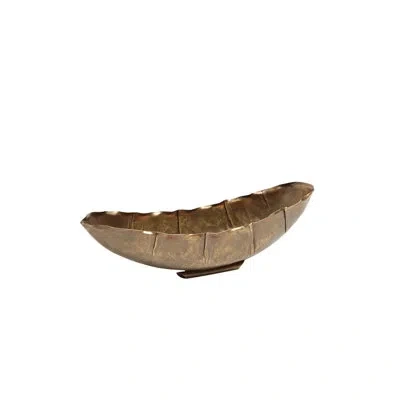Global Views Larkin Bowl-antique Brass
