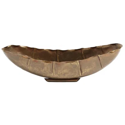Global Views Larkin Bowl-antique Brass-sm