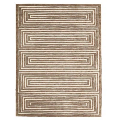 Global Views Latitudes High Contrast Rug-11' X 14' In Brown