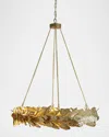 Global Views Laurel 50" Led Chandelier In Gold