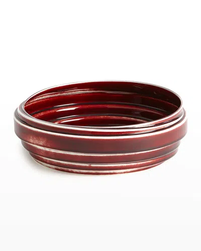 Global Views Layered Bowl In Red