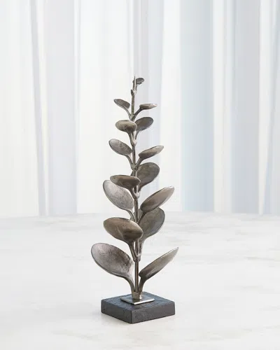 Global Views Liana Sculpture, 15" In Gunmetal