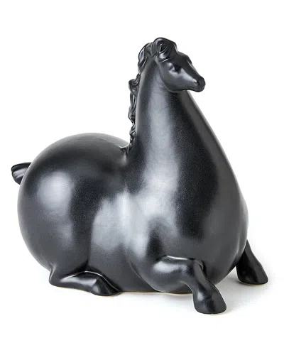 Global Views Libertino Horse In Black