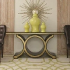 Global Views Link Console-black/gold In Black