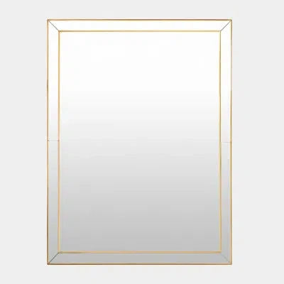 Global Views Lovely Mirror In Brushed Brass