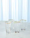 Global Views Low Ball/double Old-fashion Glasses, Set Of 4