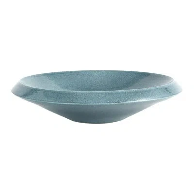 Global Views Low Bowl-round-teal In Blue