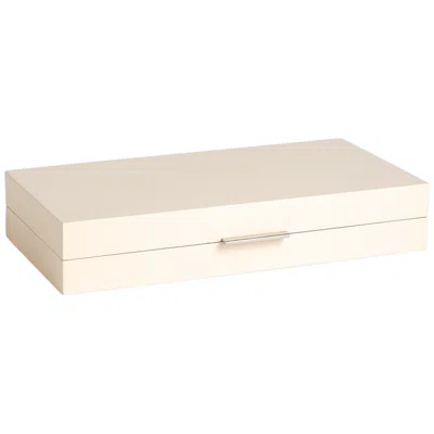 Global Views Luxe 14" Wide Ivory Decorative Organizer Box In Neutral