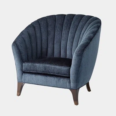 Global Views Luxe Lounge Chair In Blue