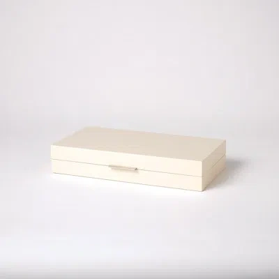Global Views Luxe Organizer Ivory Decorative Box