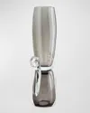Global Views Lydia Vase In Gray, Large In Grey