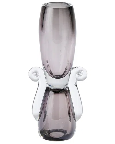 Global Views Lydia Vase In Gray, Small In Grey