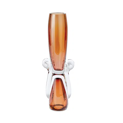 Global Views Lydia Vase In Amber, Large